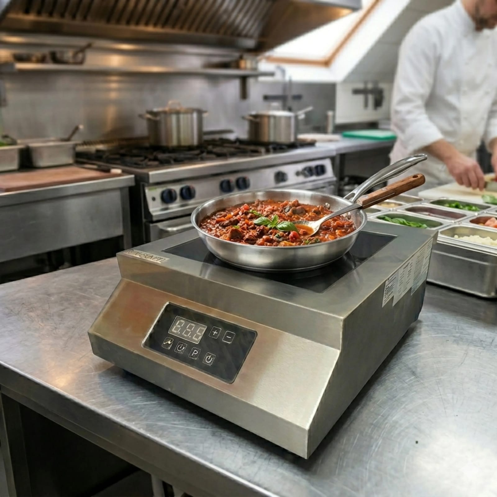 Veratti Full SS Premium Induction - CM8Y | 5000W | Square | Flat Base | Touchscreen Model — view 2