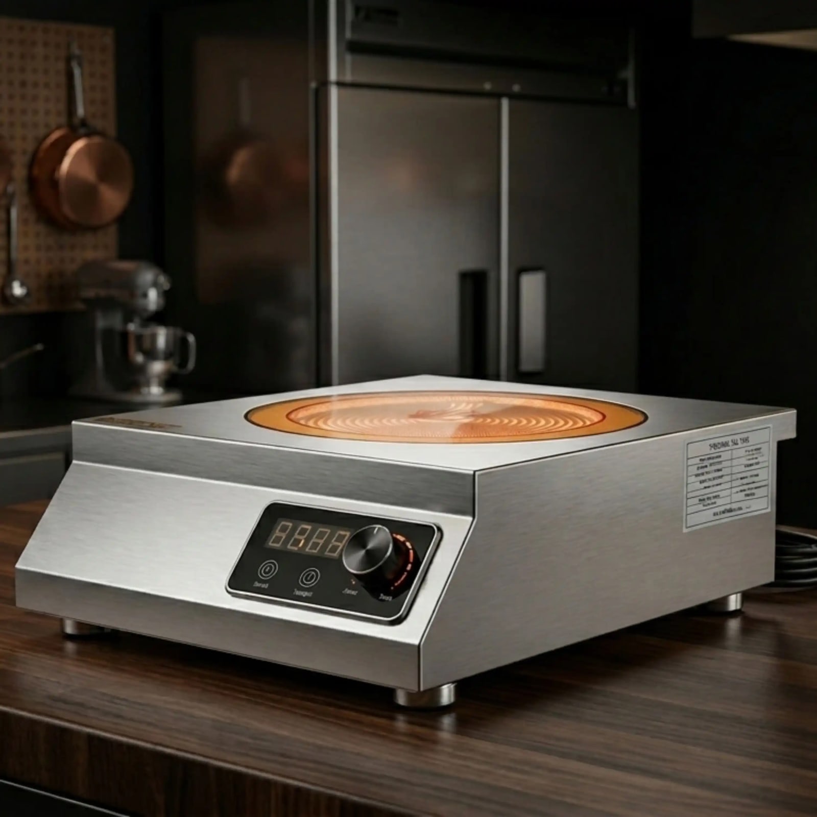 Veratti Electric Infrared Induction - T3PT | 5000W | Square | Ceramic Top | Flat Base | Touchscreen + Knob Model