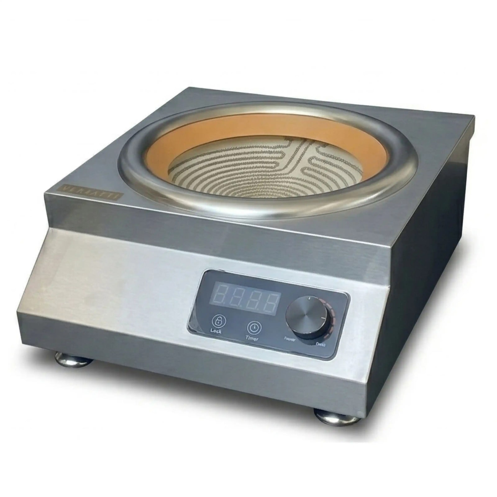 Veratti Electric Infrared Induction - T3OT | 5000W | Square | Ceramic Top | Wok Base | Touchscreen + Knob Model — view 6
