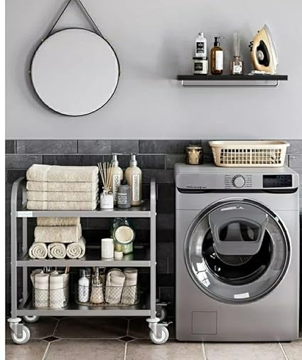SS Rectangle 3 Layer Service Trolley — view 4