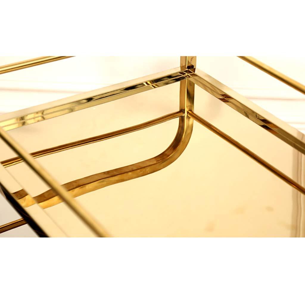 Golden Premium Rectangle 3 Layer Service Trolley — view 5