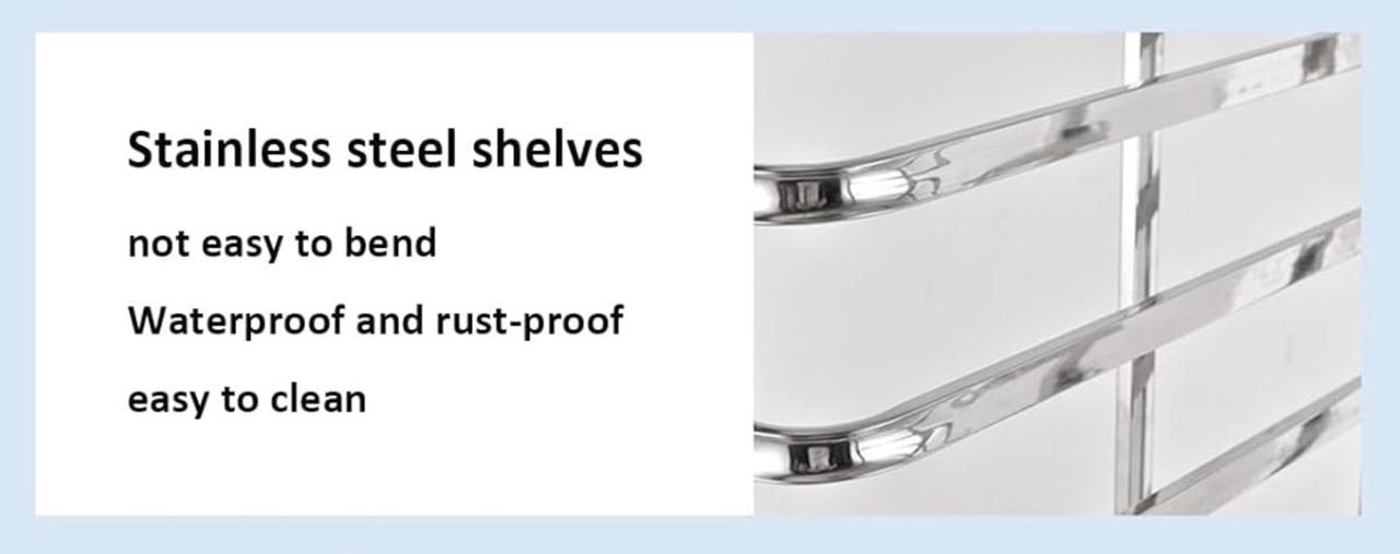 SS Baking Tray Trolley with 15 Slots & Lockable Wheels — view 4