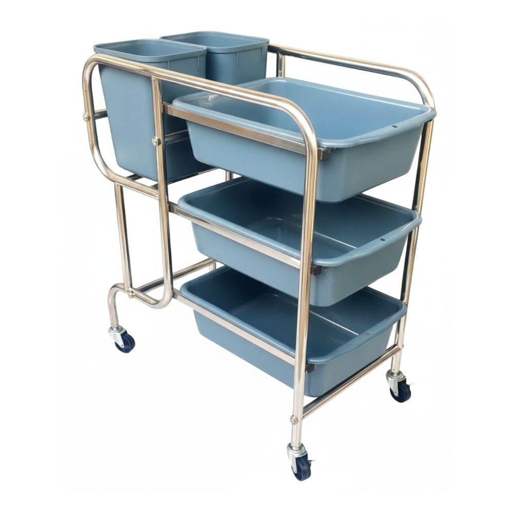 Spares for SS 3 Layer Service Trolley with 3 Trays & 2 Bins - Tray — view 3