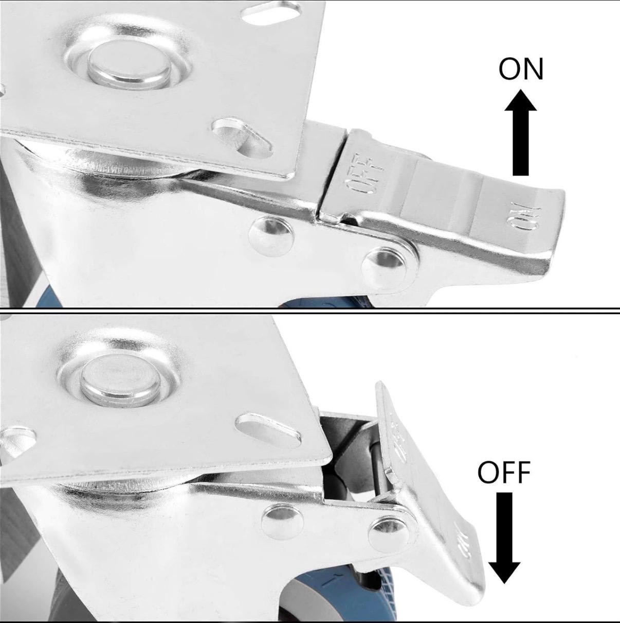 Spares for Laundry Trolley - Wheel with Brake — view 5