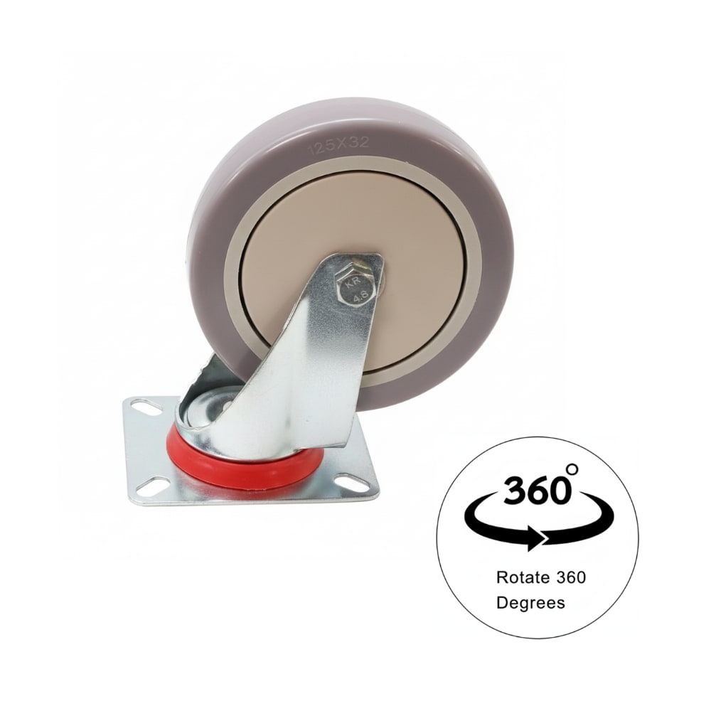 Spares for Housekeeping & Quadrilateral Laundry Trolley - 360° Rotating Wheel Big — view 3