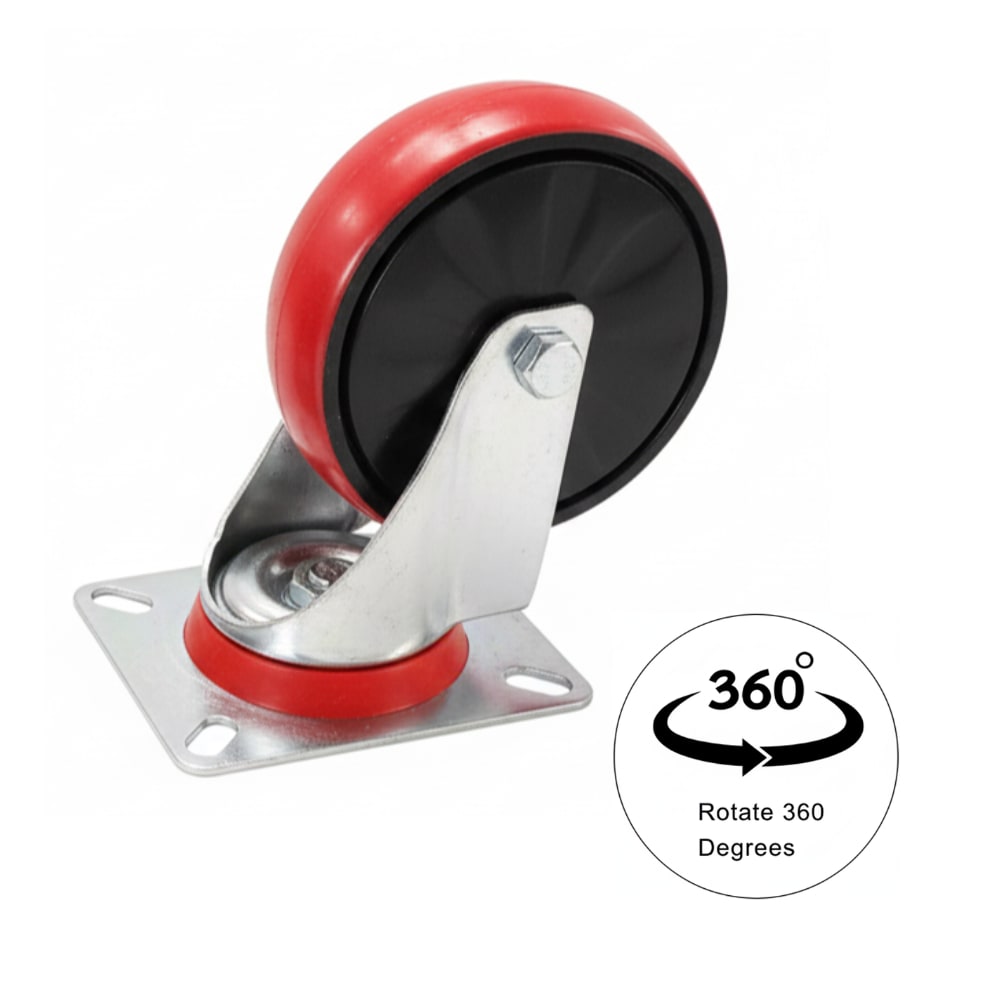 Spares for Housekeeping & Quadrilateral Laundry Trolley - 360° Rotating Wheel Small — view 2