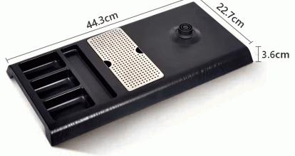 Electric ABS Tray with Straw, Sachet Holder & Inbuilt Socket for Kettle Heating — view 2