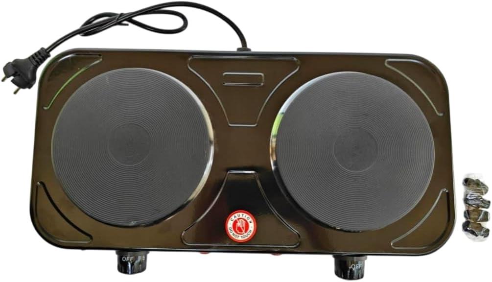 Electric Double Decanter Warmer - 160W Burnomatic Hot Plate with Dual Heating Zones — view 5