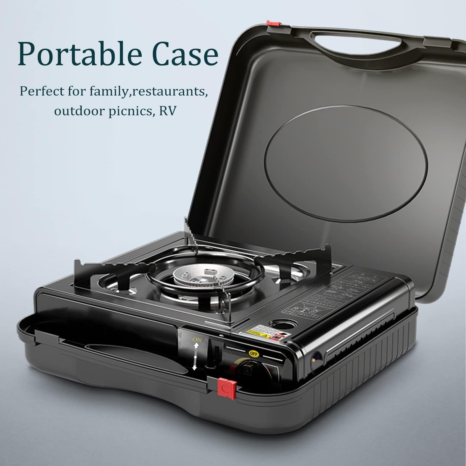 Portable Gas Stove Dual Function with Carry Case - Works in Can & Tank Cylinders — view 6