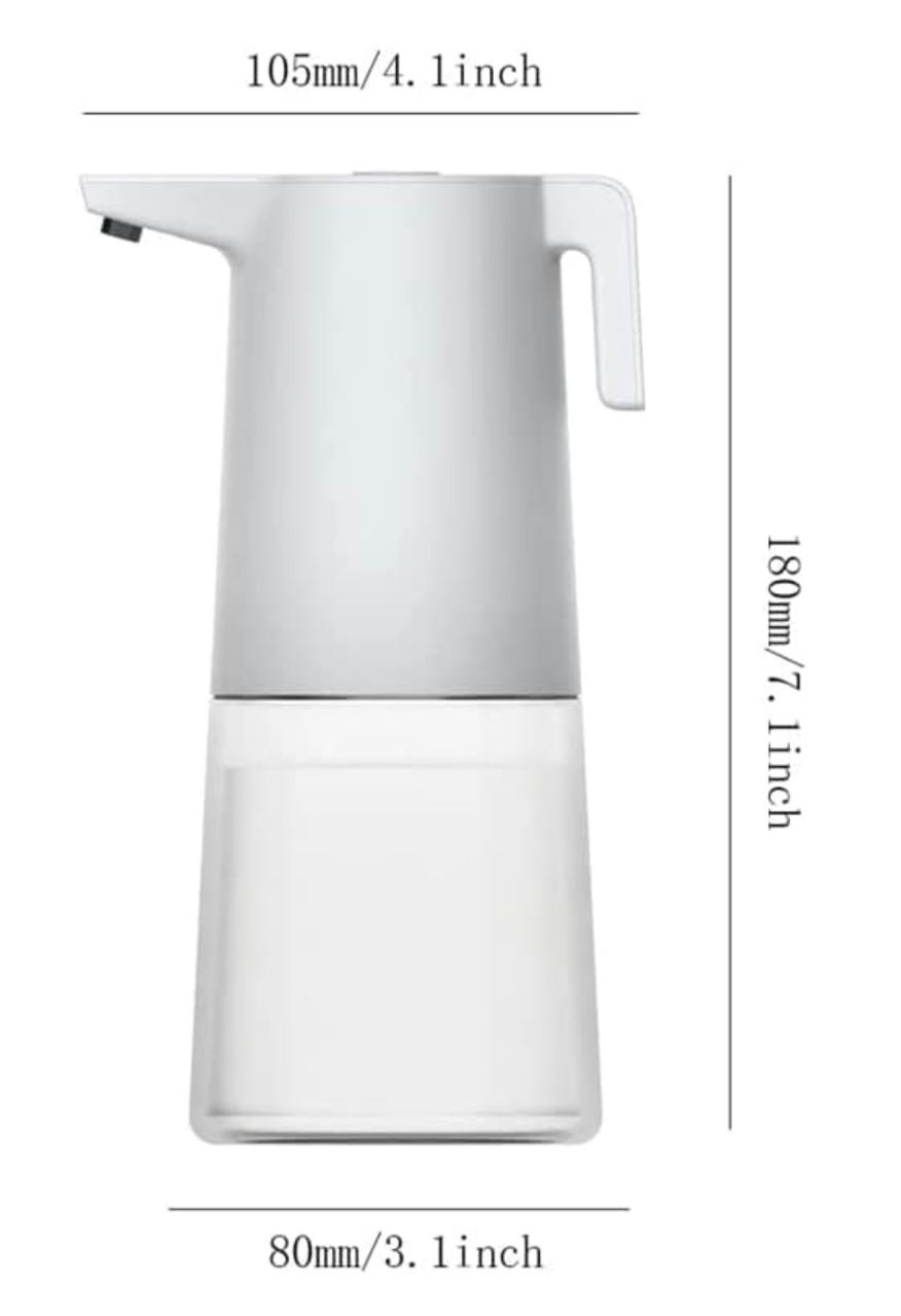 Plastic Automatic Rechargeable Soap Dispenser with Sensor (2 in 1 Battery + Cable) - 300ml — view 2