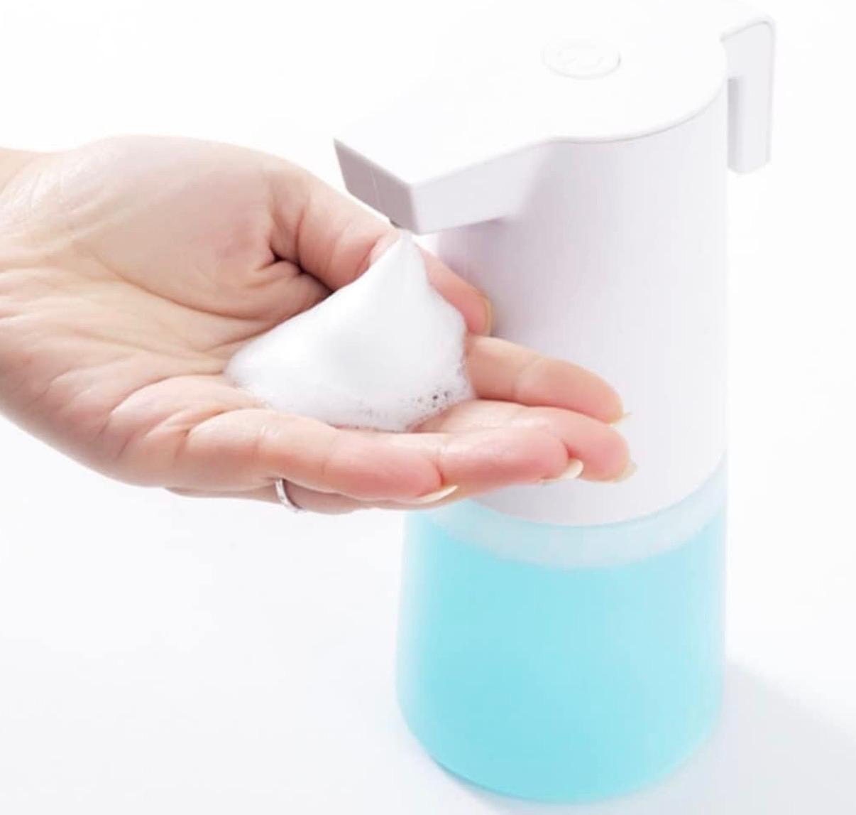 Plastic Automatic Rechargeable Soap Dispenser with Sensor (2 in 1 Battery + Cable) - 300ml — view 3