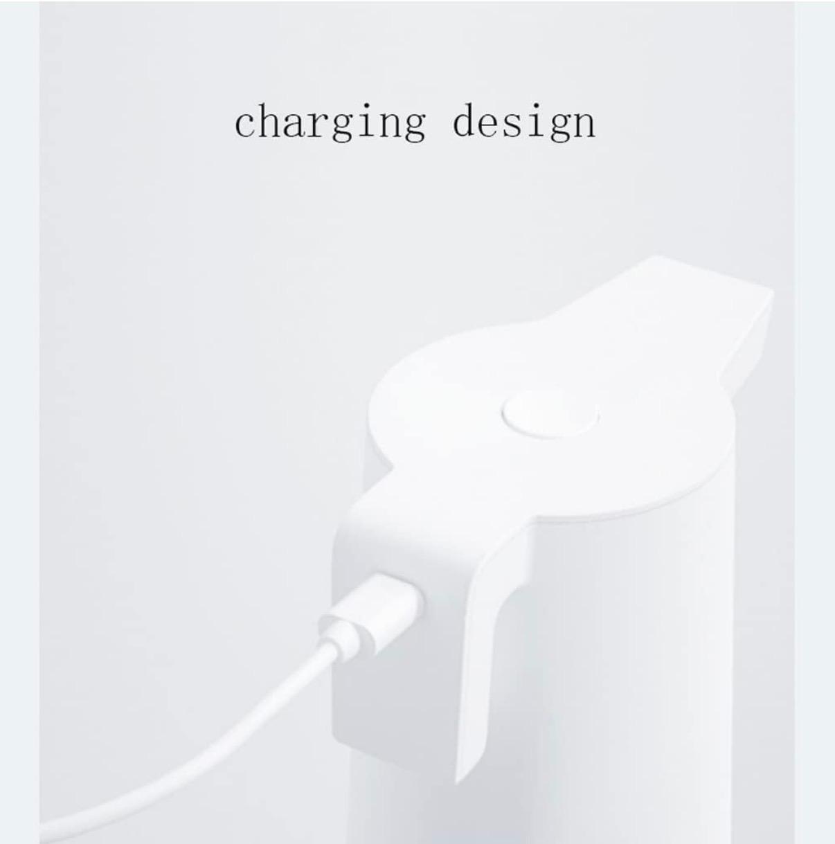 Plastic Automatic Rechargeable Soap Dispenser with Sensor (2 in 1 Battery + Cable) - 300ml — view 5