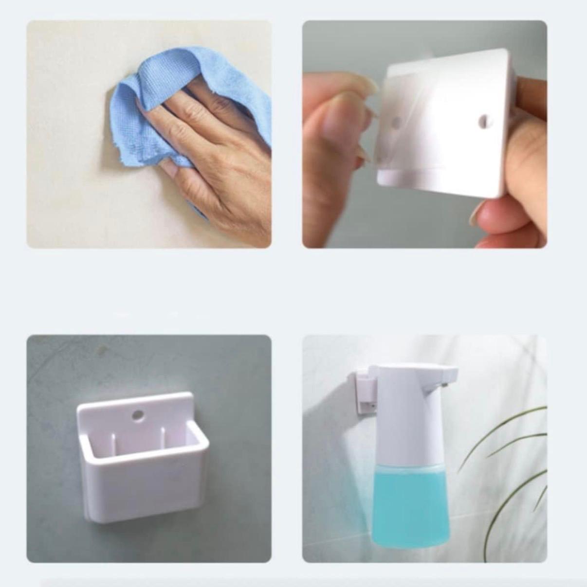 Plastic Automatic Rechargeable Soap Dispenser with Sensor (2 in 1 Battery + Cable) - 300ml — view 6