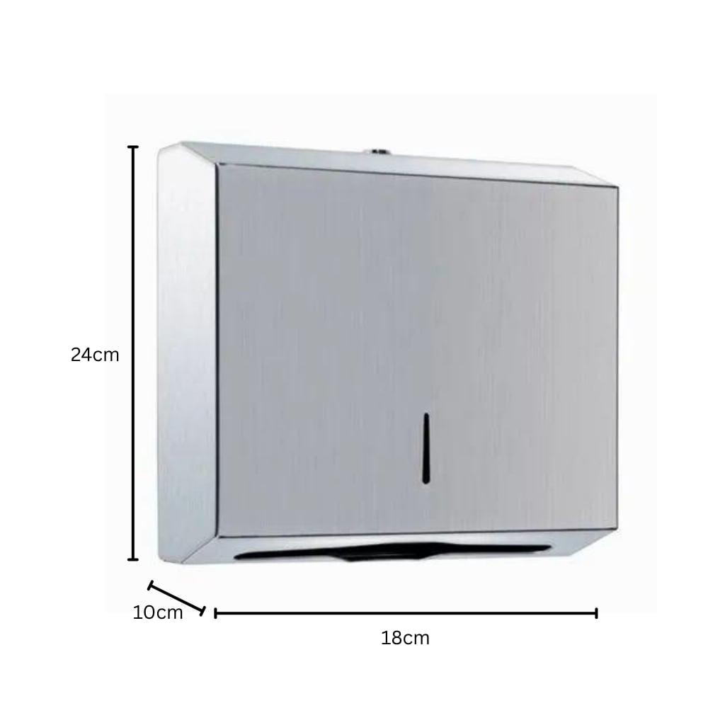 SS Wall Mountable Rectangle Tissue Holder — view 2