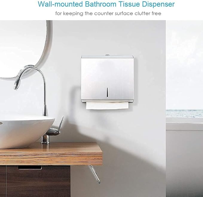 SS Wall Mountable Rectangle Tissue Holder — view 4