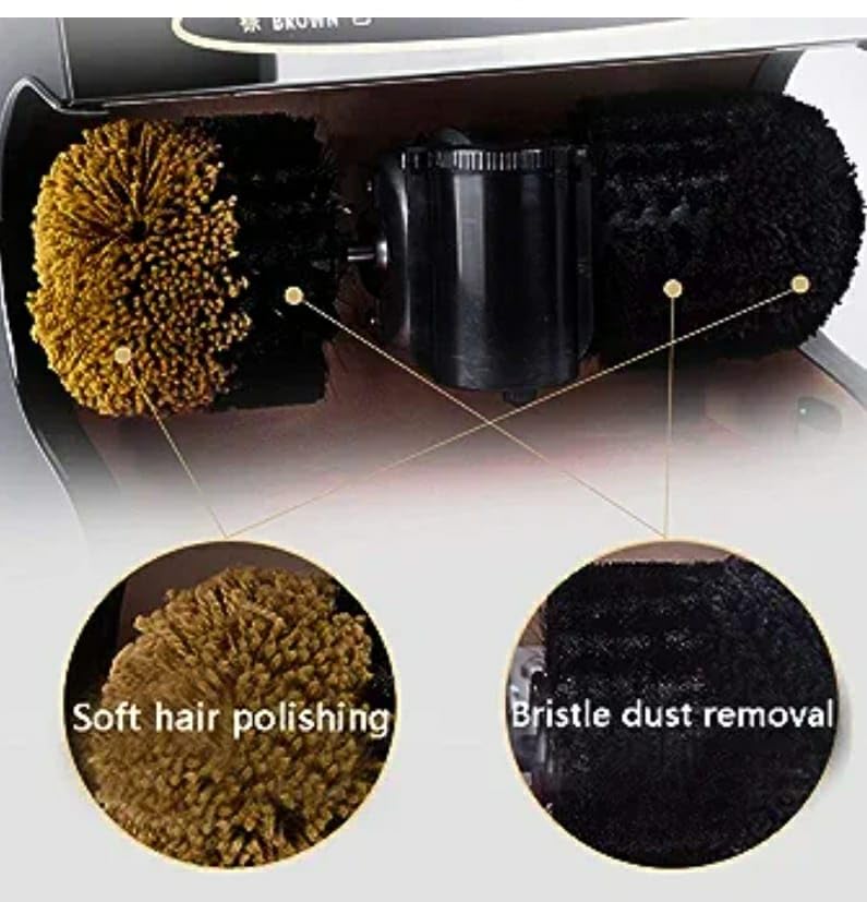 Spares for Electric Shoe Polish Machine - Brush Set (Black + Brown) — view 3