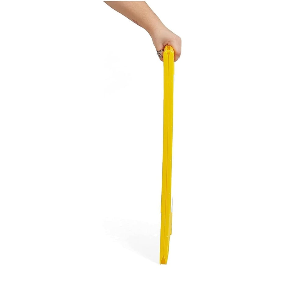 Virgin Plastic Yellow Sign Board with Double Sided Text - "Caution Wet Floor" — view 6