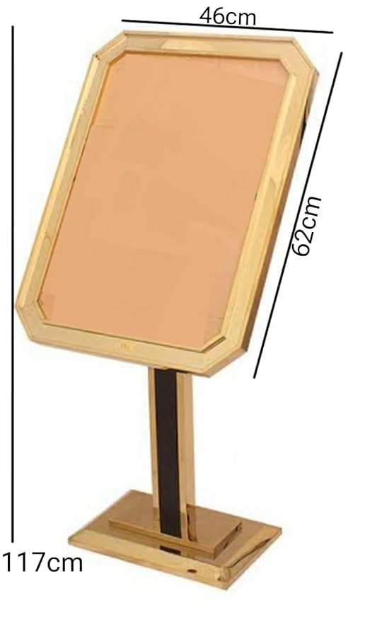 Golden Display Stand - A2 Size Board with 8 Sided Frame & Square Pole — view 2