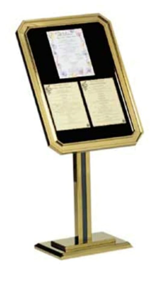 Golden Display Stand - A2 Size Board with 8 Sided Frame & Square Pole — view 4