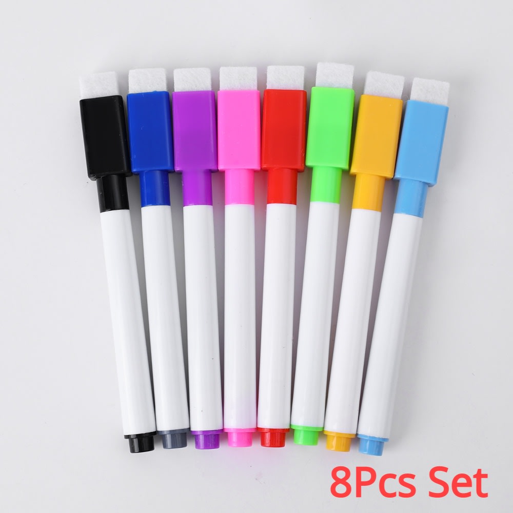 Marker with Eraser & Duster for Mini White Board - 8pc/set — view 4