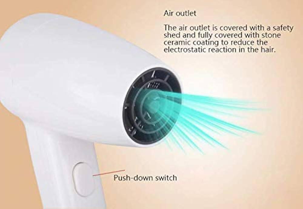 Electric Wall Mountable Hair Dryer 1200W - White — view 6