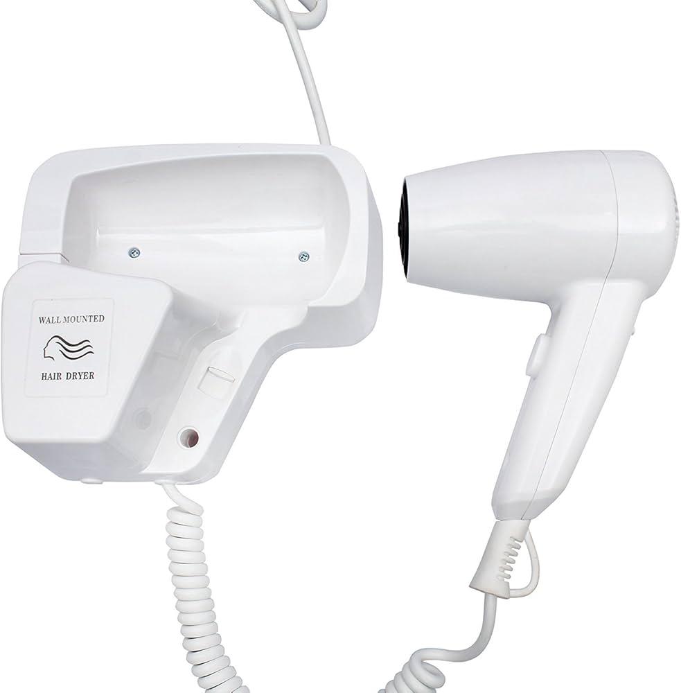 Electric Wall Mountable Hair Dryer 1200W - White — view 8