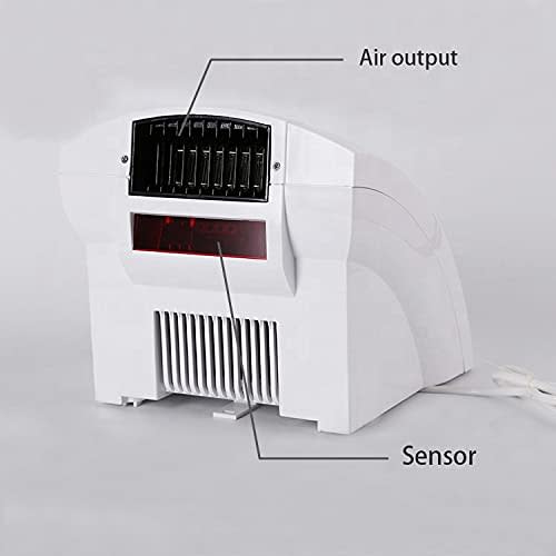 Electric Automatic Hand Dryer with Hot Air Blower 1200W - White — view 7