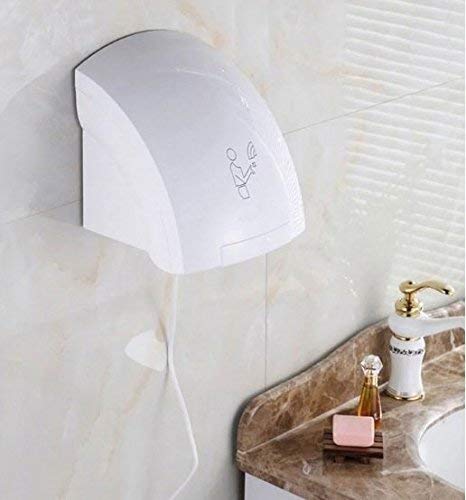 Electric Automatic Hand Dryer with Hot Air Blower 1200W - White — view 8