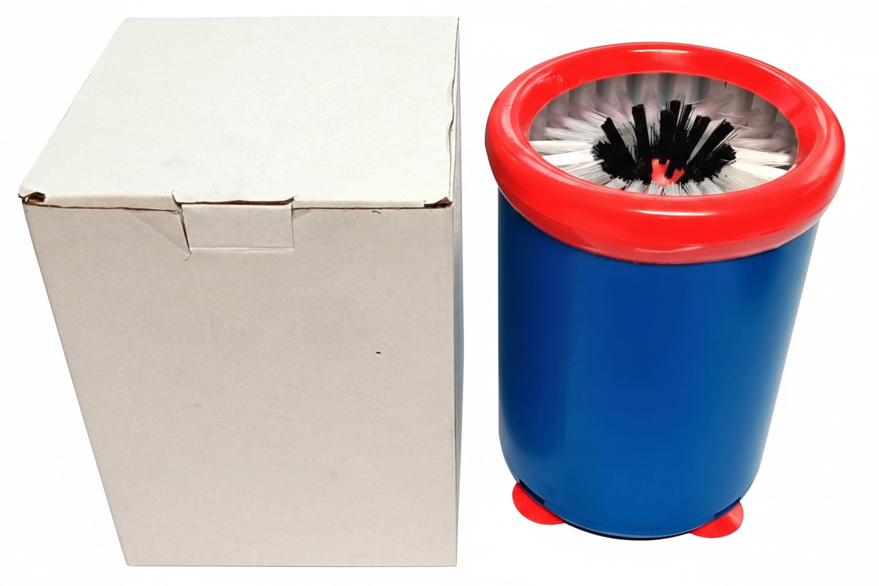Plastic Portable Round Shaped Glass Washer — view 3