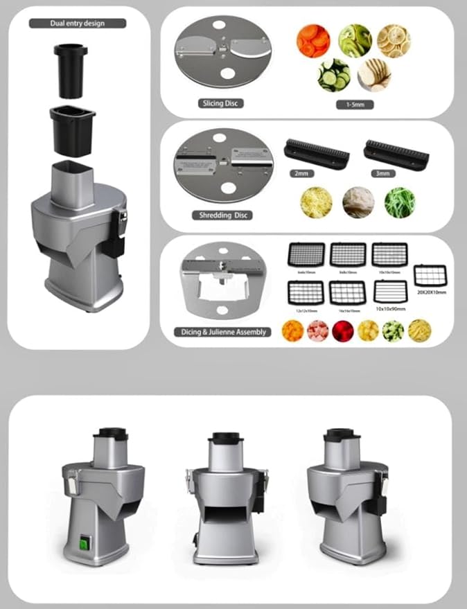Premium Electric Multifunctional All-in-One Commercial Vegetable Cutter — view 6