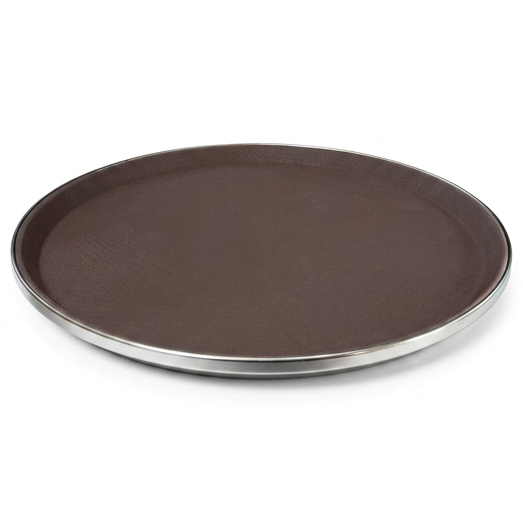 Anti Skid Tray with SS Border - Heavy| Round | 14" — view 2