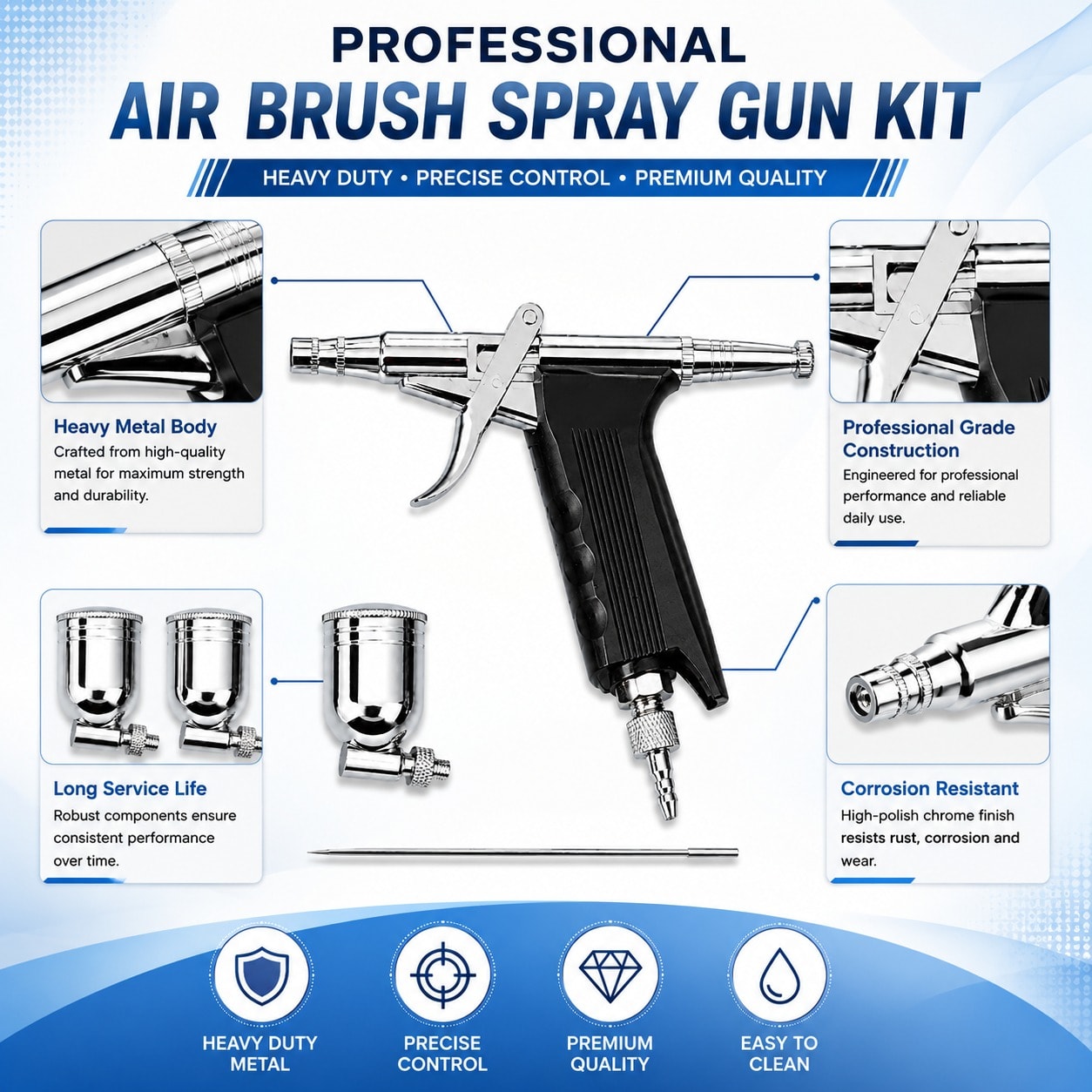 Spray Gun for Cake/Art/Tatoo Making - Heavy — view 4