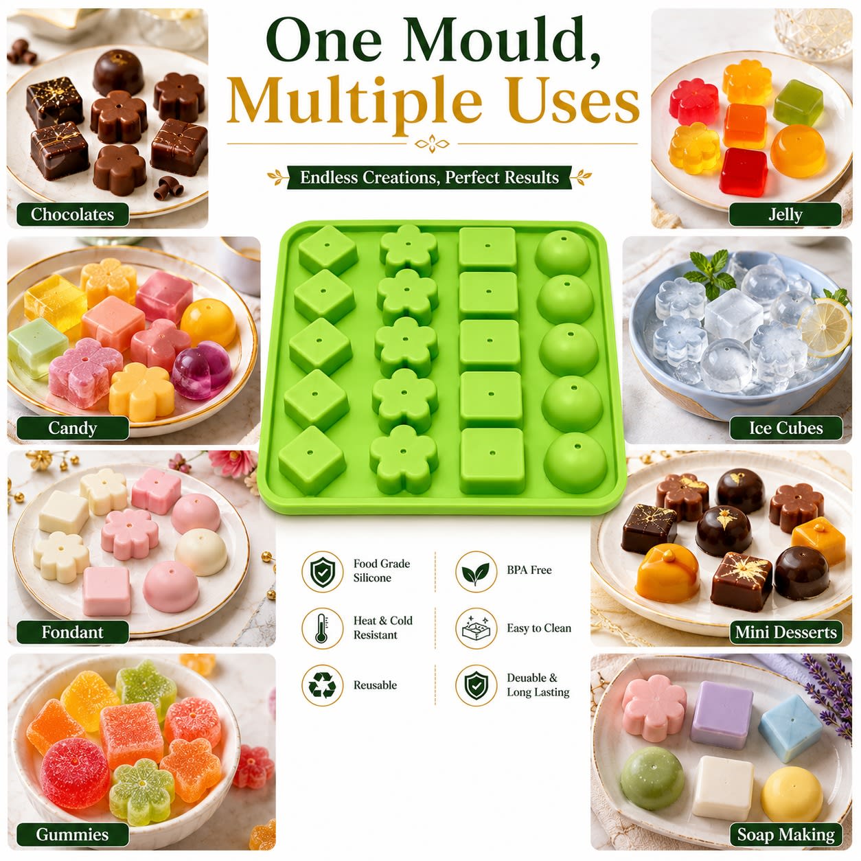 Silicon Chocolate Mould 20 in 1 — view 3