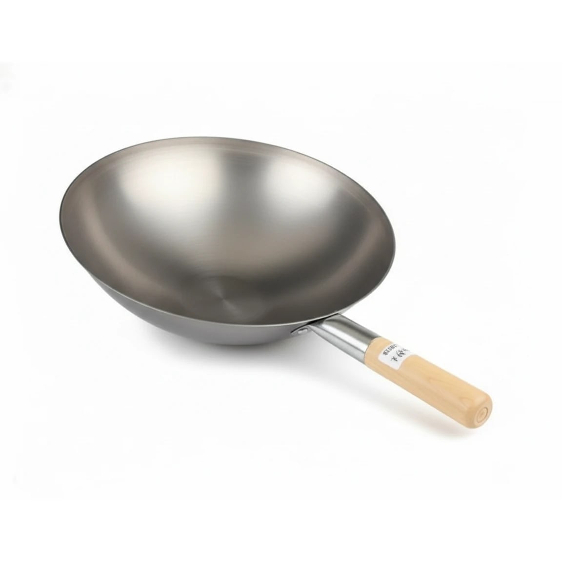 Wooden Handle MS Wok