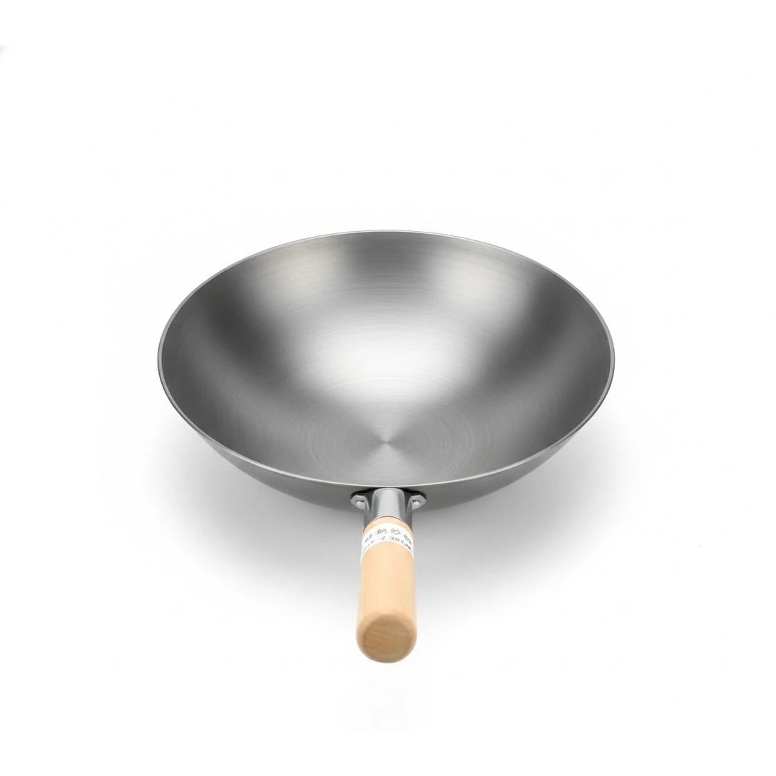 Wooden Handle MS Wok — view 4