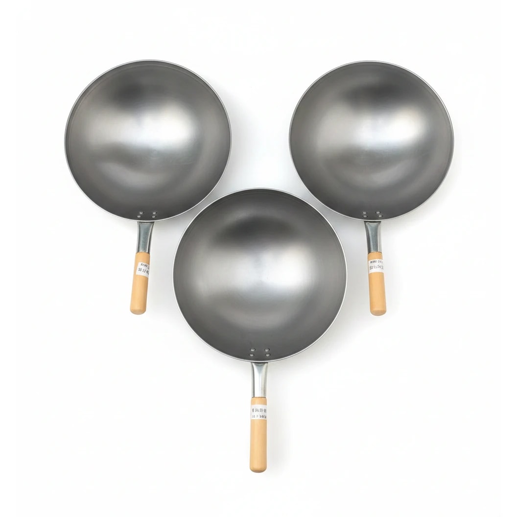 Wooden Handle MS Wok — view 6