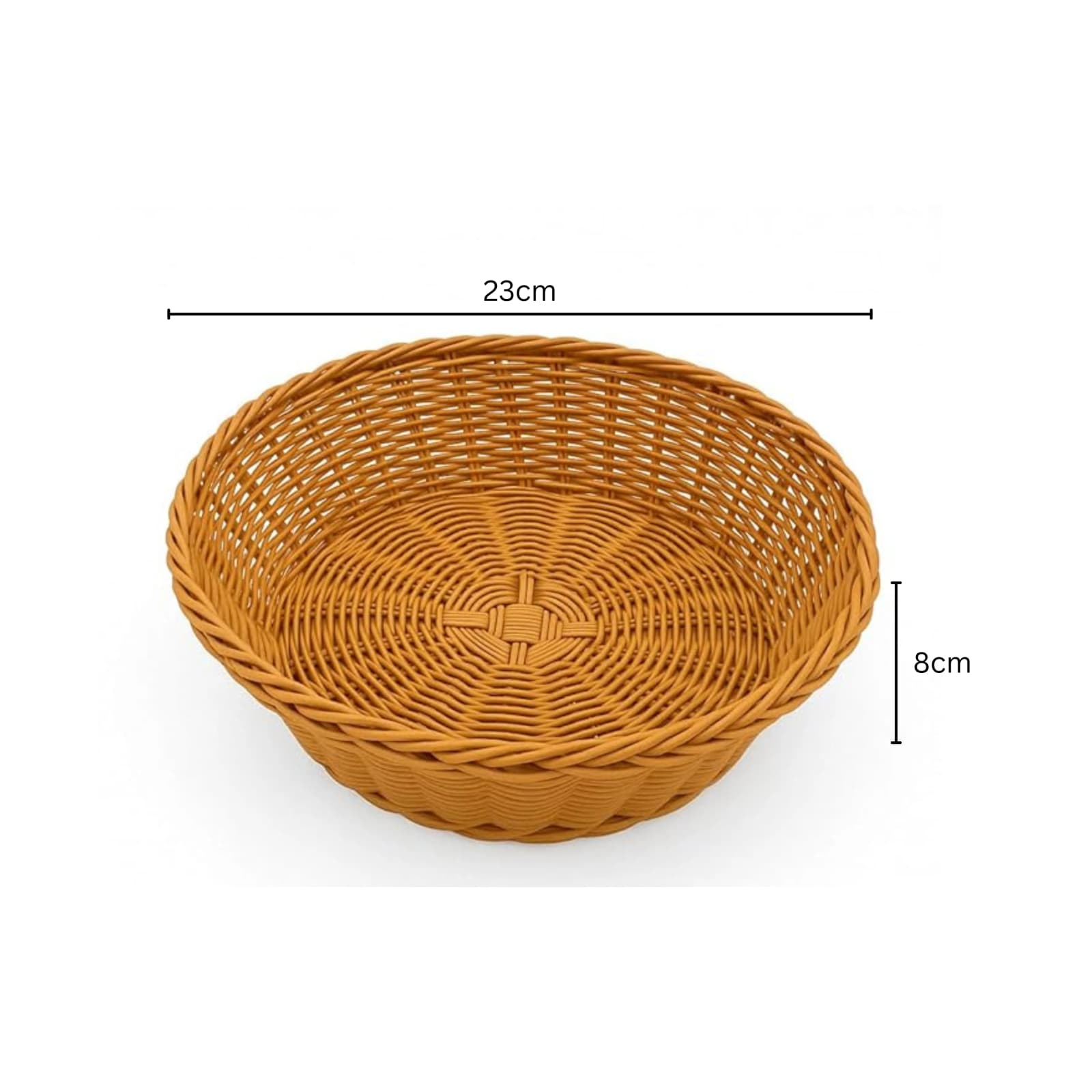 Lite Round Shaped Polyrattan Basket - Big — view 2