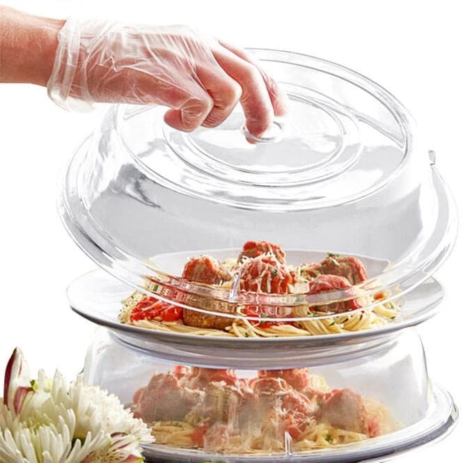 PC Transparent Round Flat Top Food Cover — view 3
