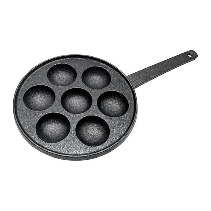 Cast Iron Pan with for Appe/Mini Idli
