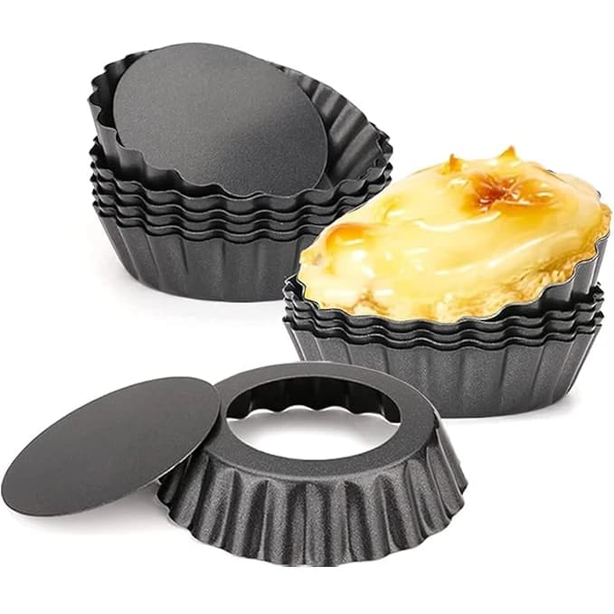 Teflon Pizza Pan Plate with Curvy Edges and Removable Bottom — view 4