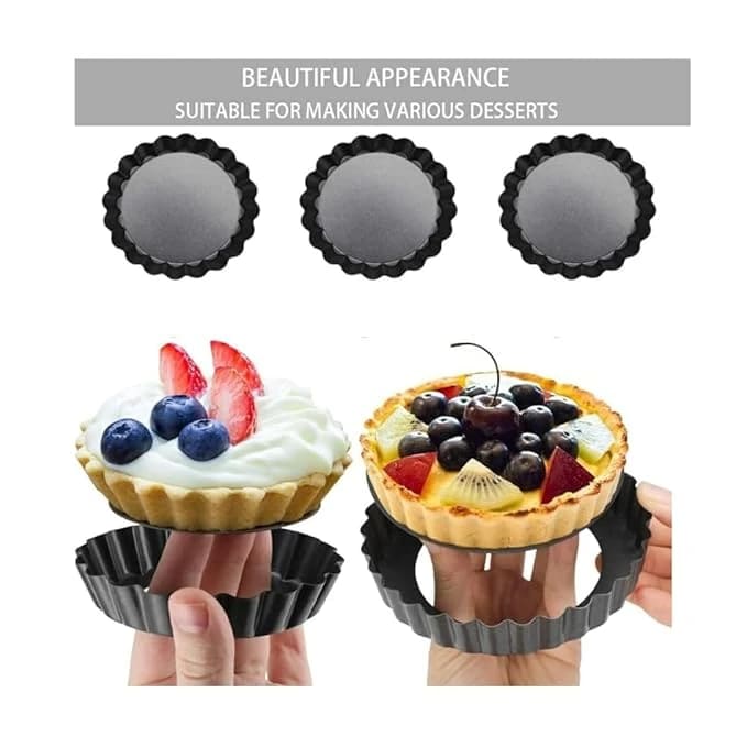 Teflon Pizza Pan Plate with Curvy Edges and Removable Bottom — view 5