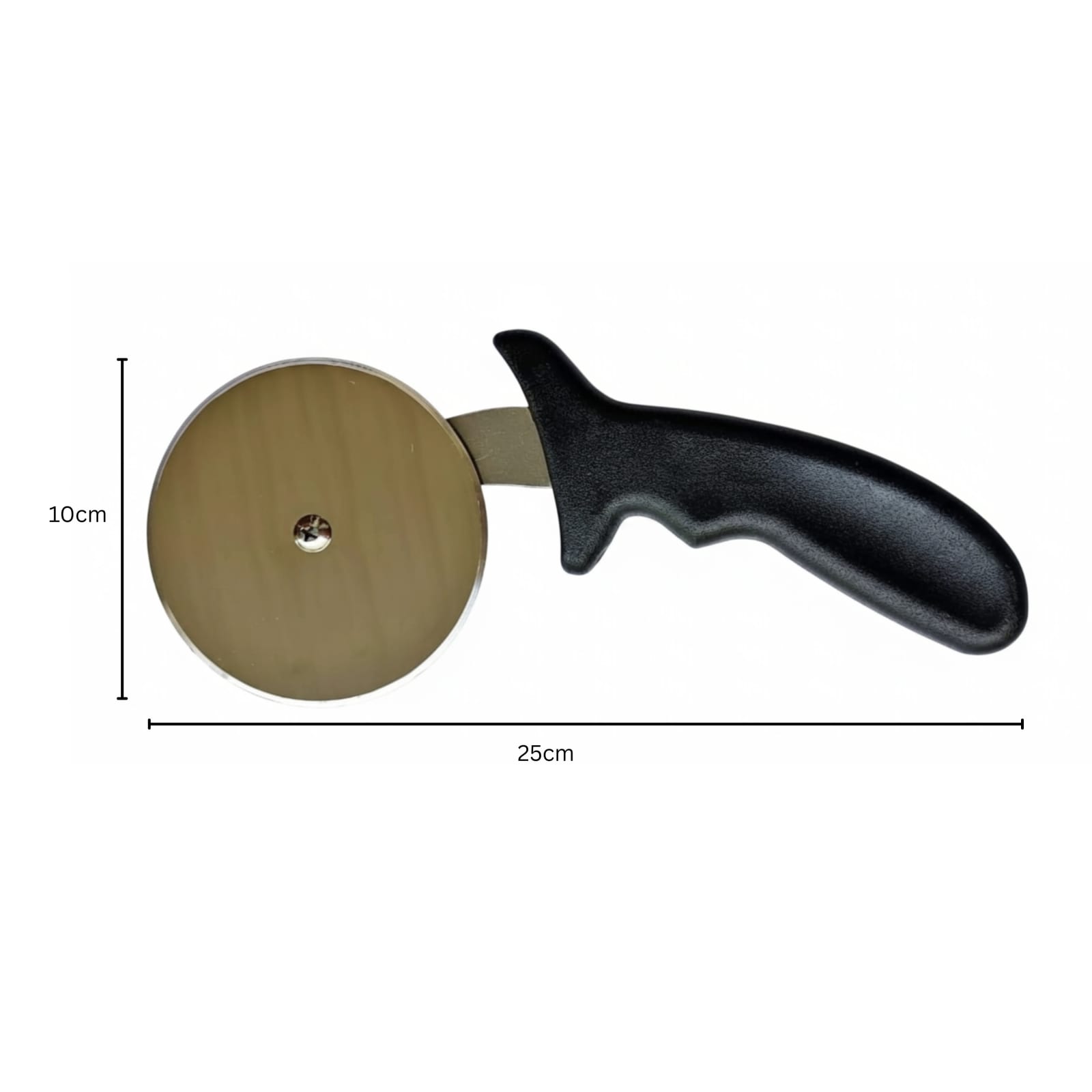 Super Heavy Black Handle with SS Disc 4" Pizza Cutter — view 2