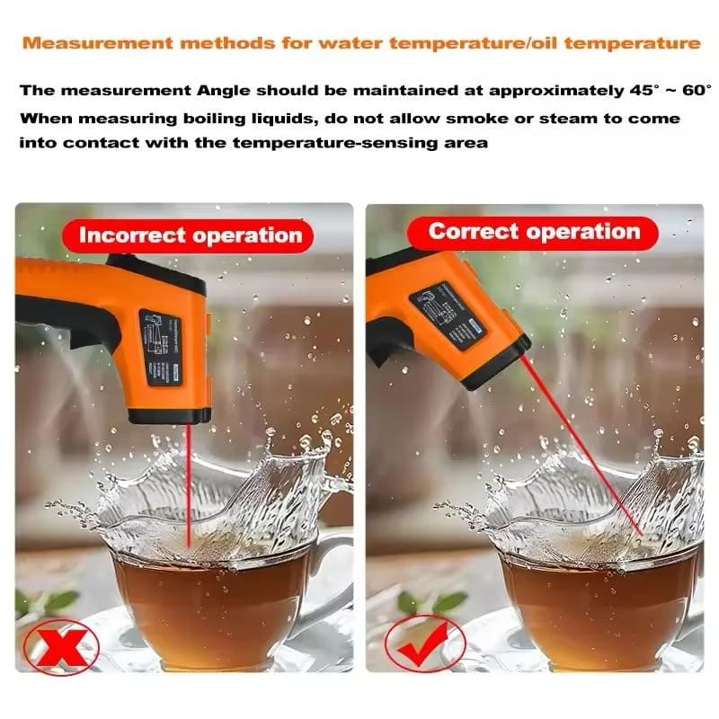 All Purpose Laser Thermometer Regular (Temp Range: -50°C to +550°C) — view 5