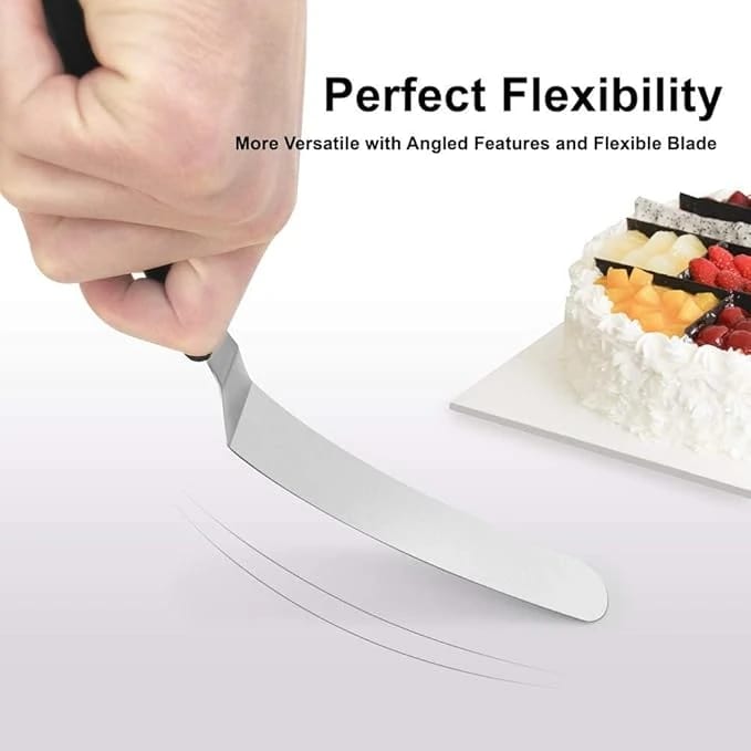 Plastic Black Handle Bend Palette Knife — view 4