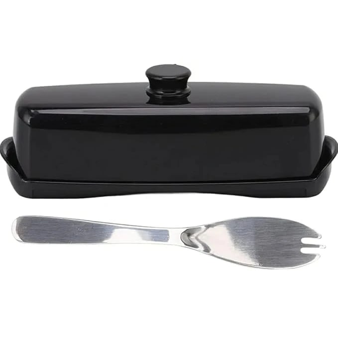 PC Butter Holder Tray with Lid & SS Butter Slicer Knife