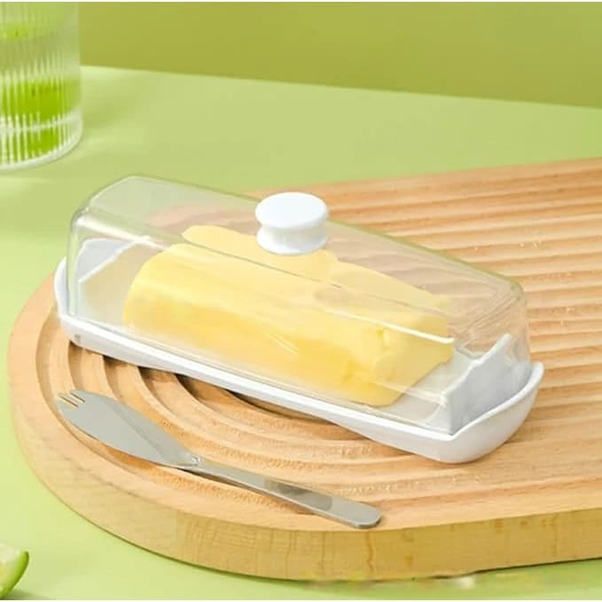PC Butter Holder Tray with Lid & SS Butter Slicer Knife — view 6