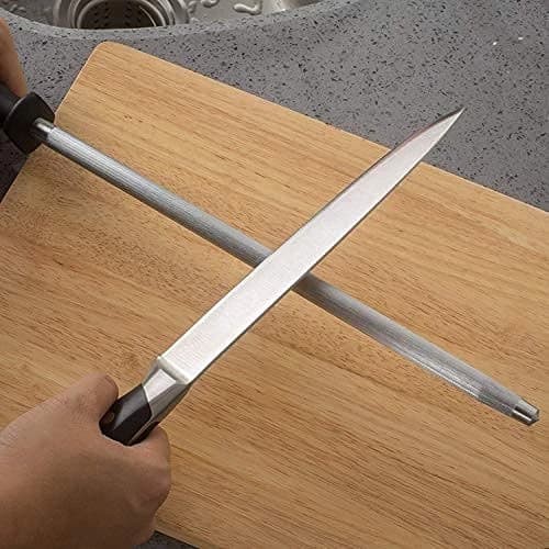 SS Knife Sharpening Rod with Black Handle — view 8