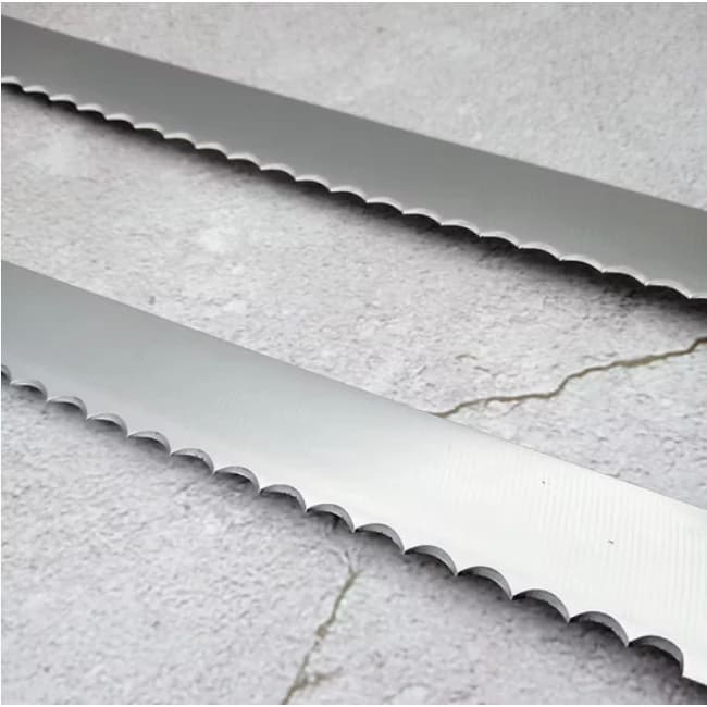 Plastic Black Handle Bread Knife with Big Teeth — view 5