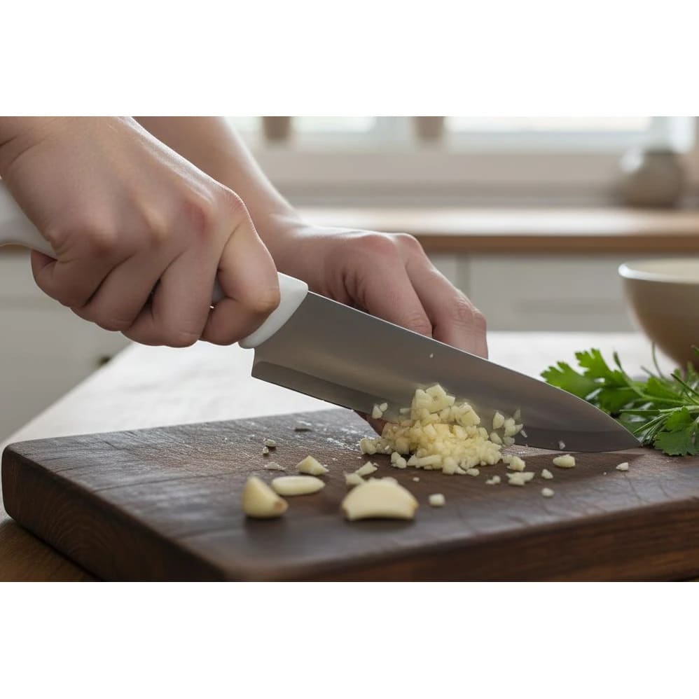 Plastic White Handle SS Chef Knife — view 3
