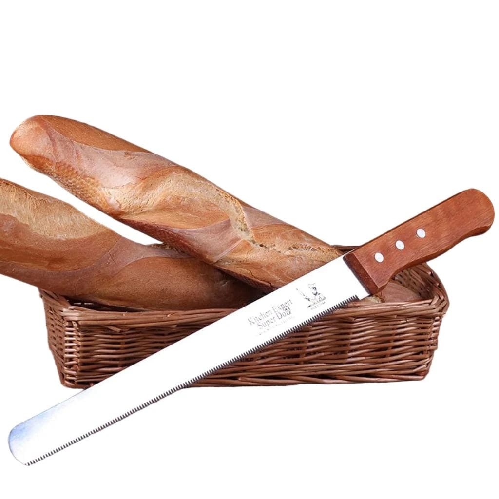 Wooden Handle Bread Knife with Small Teeth — view 8